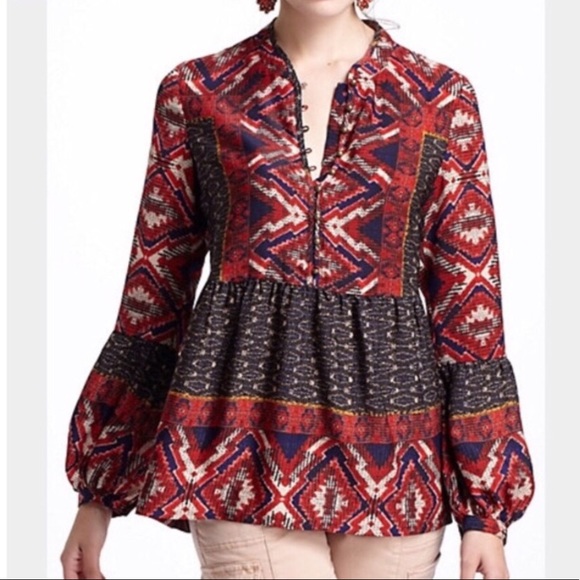 Anthropologie Tops - Anthropologie Peasant Blouse